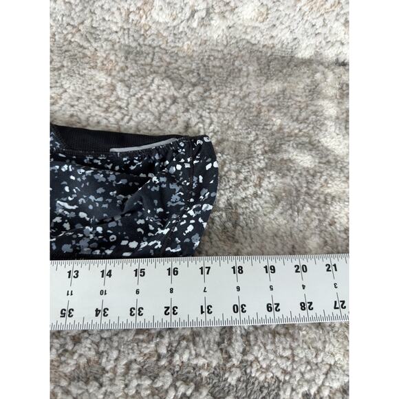 Athleta Size XS Geometric Cropped Athleisure Leggings Gray Black Stretch Casual - Picture 5 of 10